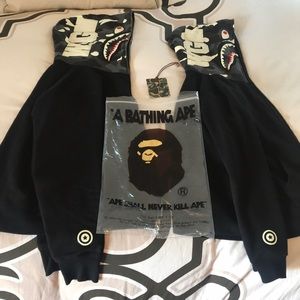 A Bathing Ape His and Hers hoodies (will separate)